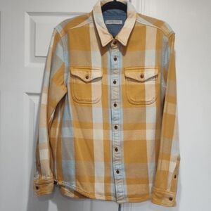 Outerknown Blanket Plaid Shirt In Size Large